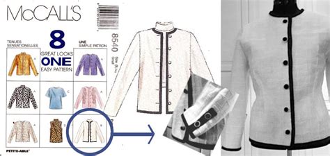 chanel jacket sewing pattern|chanel style sewing patterns.